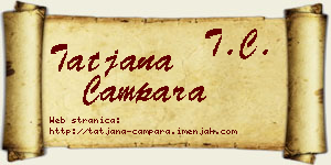 Tatjana Čampara vizit kartica